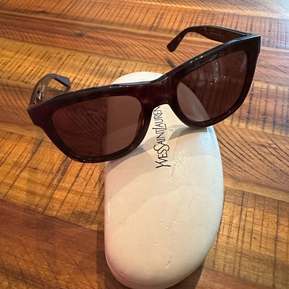 Yves Saint Laurent Tortoise Shell Sunglasses